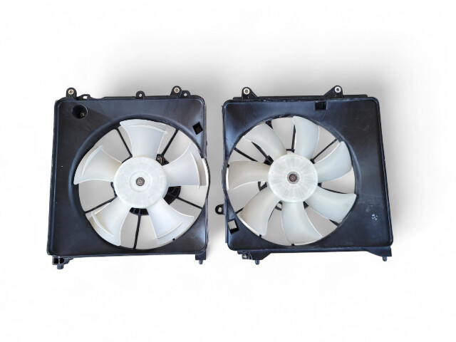Honda CR-Z CRZ 11-16 A/C Radiator Cooling Fan Set w/ Shroud, E035, OEM, 2011, 2012, 2013, 2014, 2015, 2016
