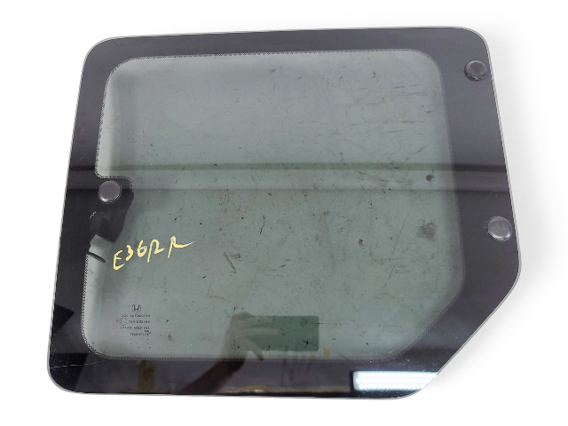 Honda Element 03-11 Rear Right/Passenger Door Glass Window 73401-SCV-A11, E036, OEM, 2003, 2004, 2005, 2006, 2007, 2008, 2009, 2010, 2011