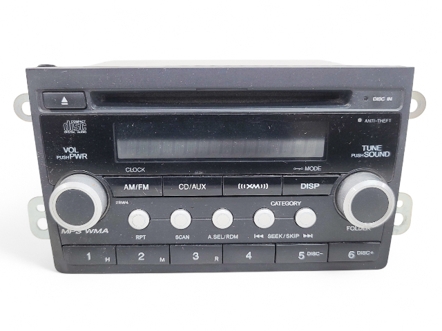 Honda Element 07-11 CD Player Radio AUX Audio Control 39100-SCV-306, E036, OEM, 2007, 2008, 2009, 2010, 2011