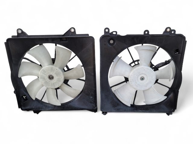Honda CR-Z CRZ 11-16 A/C Radiator Cooling Fan Set w/ Shroud, E037, OEM, 2011, 2012, 2013, 2014, 2015, 2016