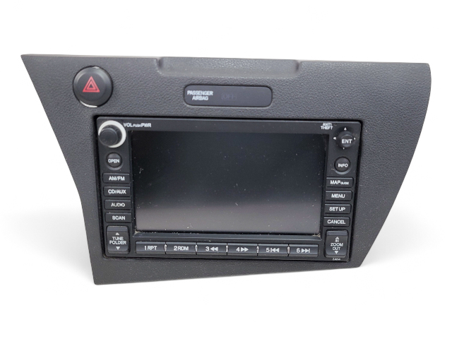 Honda CR-Z CRZ 12 Auto Unit Display Screen Touch w/Hazard Switch 39540-SZT-325, E037, OEM, 2012