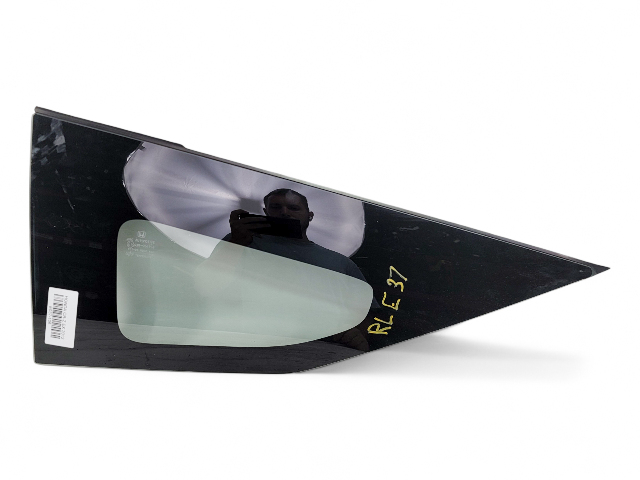 Honda CR-Z CRZ 11-16 Quarter Glass Window Left/Driver, 73561-SZT-A01, E037, OEM, 2011, 2012, 2013, 2014, 2015, 2016