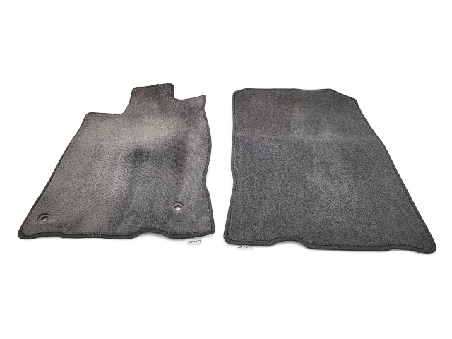 Honda CR-Z CRZ 11-12 Floor Mats 2 Piece Set Black, 83600-SZT-A01ZA, E037, OEM, 2011, 2012
