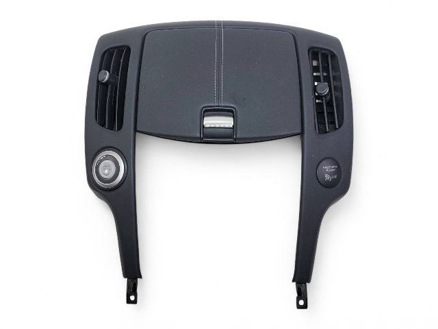 Nissan 370Z 09-20 Instrument Panel Trim Radio Bezel Panel 68260-1EA1A, E038, OEM, 2009, 2010, 2011, 2012, 2013, 2014, 2015, 2016, 2017, 2018, 2019, 2020