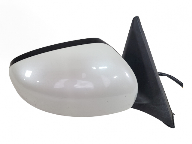 Nissan 370Z 09-19 Power Side View Mirror Right/Passenger White 96301-1EA0A, E038, OEM, 2009, 2010, 2011, 2012, 2013, 2014, 2015, 2016, 2017, 2018, 2019