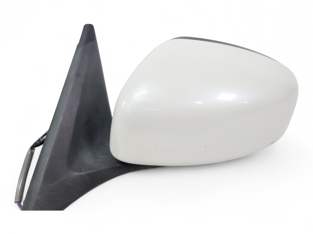 Nissan 370Z 09-19 Power Side View Mirror Left/Driver White 96302-1EA0A, E038, OEM, 2009, 2010, 2011, 2012, 2013, 2014, 2015, 2016, 2017, 2018, 2019