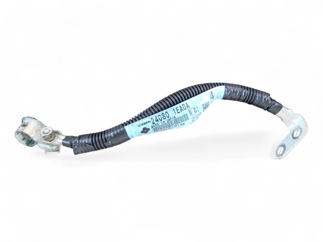 Nissan 370Z 09-20 Battery Black Negative Ground Cable Wire 24080-1EA0A, E038, OEM, 2009, 2010, 2011, 2012, 2013, 2014, 2015, 2016, 2017, 2018, 2019, 2020
