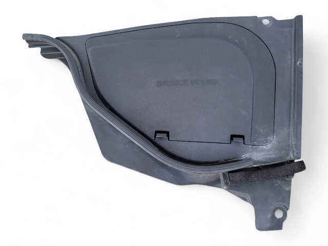 Nissan 370Z 09-20 Front Left Under Hood Battery/Brake Cover Plastic, 65275-1EA0A, E038, OEM, 2009, 2010, 2011, 2012, 2013, 2014, 2015, 2016, 2017, 2018, 2019, 2020
