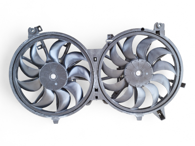 Nissan 370Z 09-20 Radiator Cooling Fan Motor w/ Shroud 21481-JK60B, E038, OEM, 2009, 2010, 2011, 2012, 2013, 2014, 2015, 2016, 2017, 2018, 2019, 2020