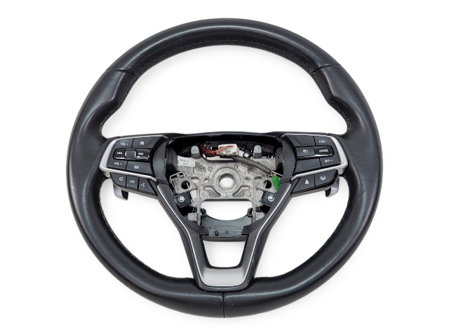 Honda Accord 18-22 Wheel W/ Paddle Shifters, Leather Deep/Black, 78501-TVA-A10ZA, E039, OEM, 2018, 2019, 2020, 2021 2022