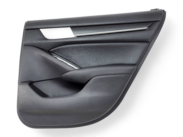 Honda Accord 18-22 Rear Door Panel Trim Right/Passenger, Black, 83700-TVA-A21ZA, E039, OEM, 2018, 2019, 2020, 2021, 2022