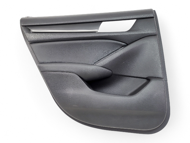 Honda Accord 19-22 Sedan Rear Door Panel Trim Left/Driver Black, 83750-TVA-A21ZA, E039, OEM, 2019, 2020, 2021, 2022
