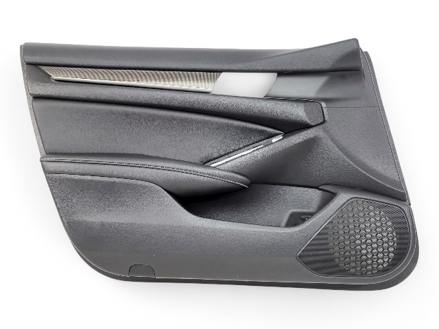 Honda Accord 19-22 Sport Sedan Front Door Panel Trim Left/Driver Black, 83553-TVA-A51ZA, E039, OEM, 2019, 2020, 2021, 2022