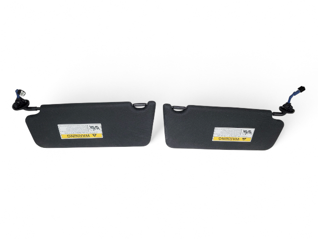 Honda Accord 18-22 Sun Visor Sunvisor Left/Right Set (2) Black, E039, OEM, 2018, 2019, 2020, 2021, 2022