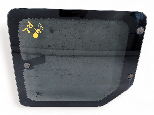 Honda Element 03-11 Rear Right/Passenger Door Glass Window 73401-SCV-A11, E040, OEM, 2003, 2004, 2005, 2006, 2007, 2008, 2009, 2010, 2011