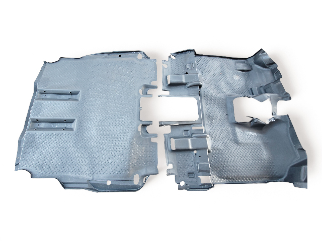 Honda Element 07-08 Interior Floor Rubber Mat Covering Front/Rear Black 83301-SCV-A21ZA, E040, OEM, 2007, 2008