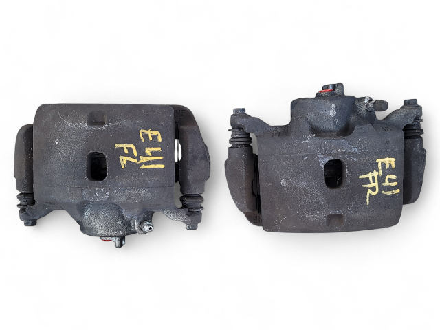 Honda Element 03-11 Brake Caliper Assembly, Front Left/Right Set,  A/T 45019-SCV-A03, E041, OEM, 2003, 2004, 2005, 2006, 2007, 2008, 2009, 2010, 2011