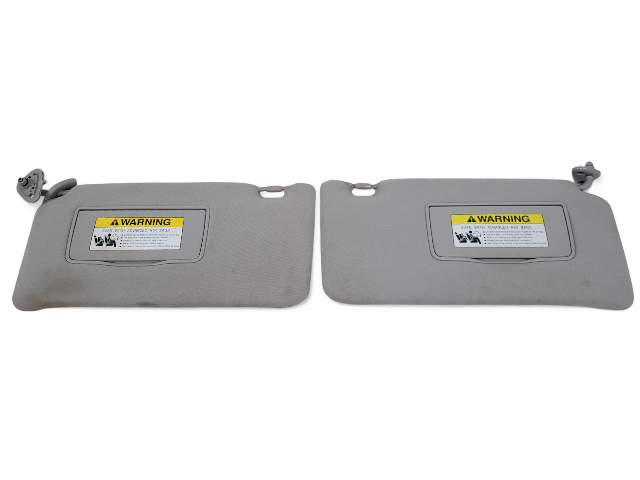 Honda Element 07-11 Sun Shade Visor Sunvisor Left/Right Set Grey 83280-SCV-A31ZA, E041, OEM, 2007, 2008, 2009, 2010, 2011