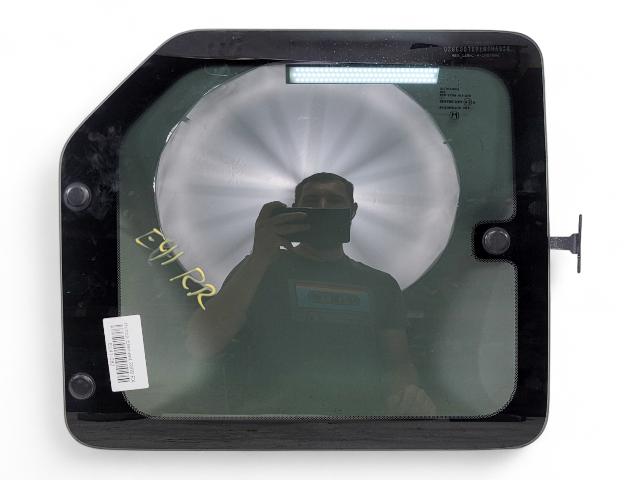 Honda Element 03-11 Rear Right/Passenger Door Glass Window 73401-SCV-A11, E041, OEM, 2003, 2004, 2005, 2006, 2007, 2008, 2009, 2010, 2011