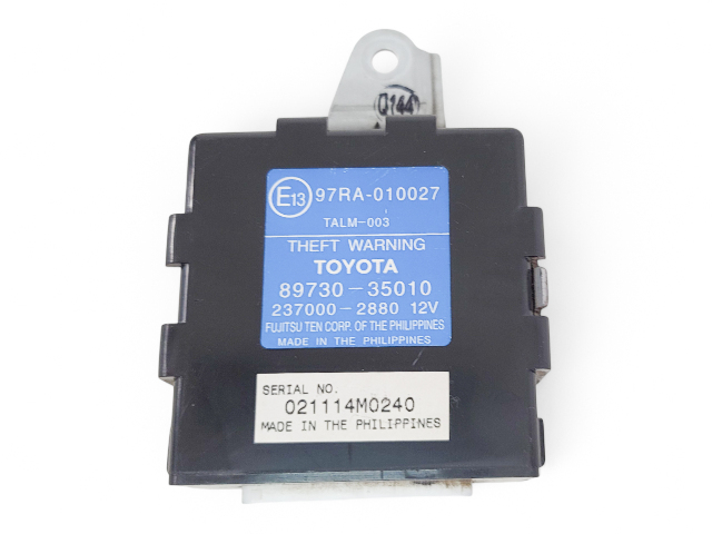 Toyota 4Runner 03-09 Theft Warning Computer Unit 89730-35010, E042, OEM, 2003, 2004, 2005, 2006, 2007, 2008, 2009
