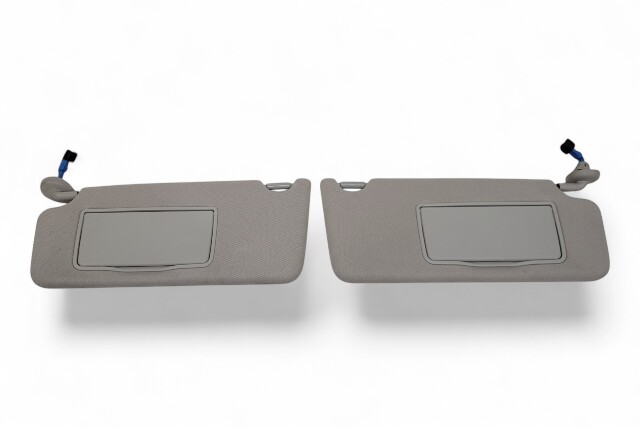 Honda Accord 18-22 Sun Visor Sunvisor Left/Right Set (2) Gray 83280-TVA-A01ZB, E043, OEM, 2018, 2019, 2020, 2021, 2022