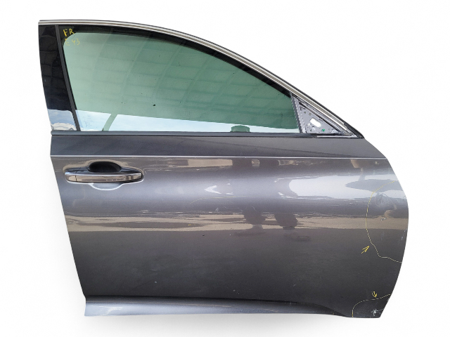 Honda Accord 18-22 Front Door Assy Right Side Metallic, 67010-TVA-315ZZ, E043, OEM, 2018, 2019, 2020, 2021, 2022