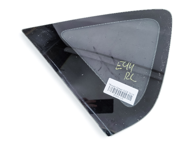 Mazda 3 Speed 04-09 Rear Door Window Glass Left/Driver BP4K-63-950D, E044, OEM, 2004, 2005, 2006, 2007, 2008, 2009