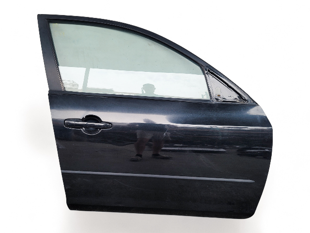 Mazda 3 Speed 04-09 Door Assembly, Front/Right Assembly, Black, BPYK-58-02XJ, E044, OEM, 2004, 2005, 2006, 2007, 2008, 2009