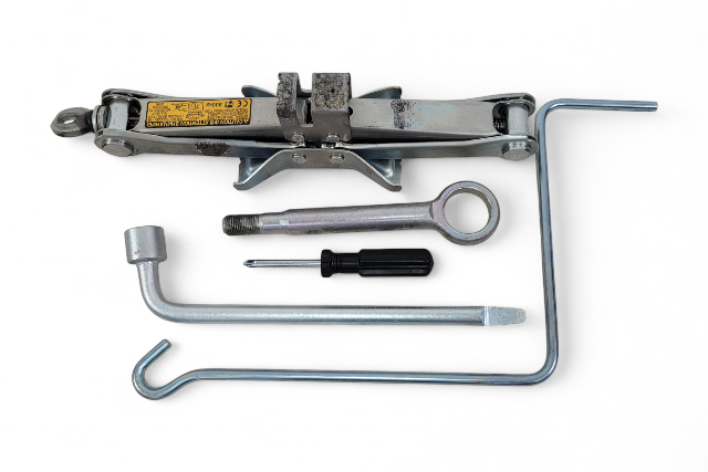 Scion FR-S Subaru BRZ 13-16 Spare Tire 5 Piece Tool Set Assembly SU003-03401, E045, OEM, 2013, 2014, 2015, 2016