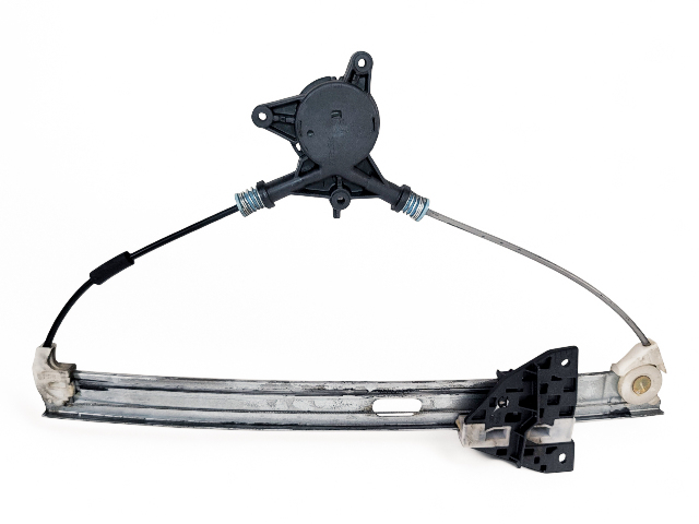 Mazda RX-8 RX8 04-11 Window Regulator w/Motor Front Left/Driver F151-59-590E, E046, OEM, 2004, 2005, 2006, 2007, 2008, 2009, 2010, 2011