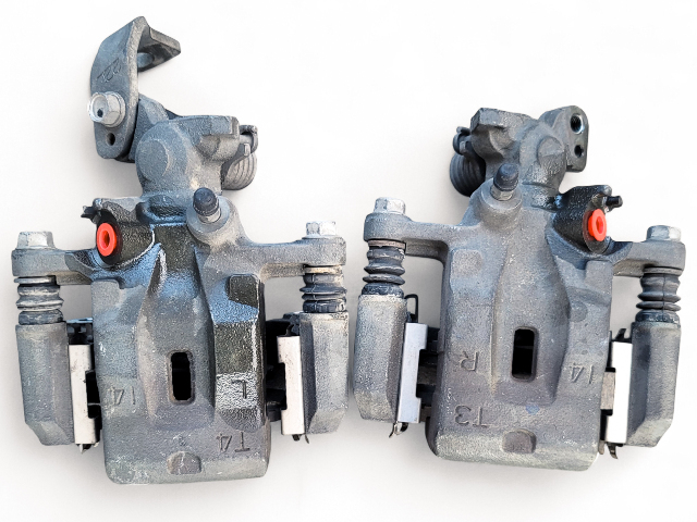 Mazda RX-8 RX8 04-11 Caliper Rear Right/Left Set, FEZ5-26-99Z, FEZ5-26-98Z, E046, OEM, 2004, 2005, 2006, 2007, 2008, 2009, 2010, 2011