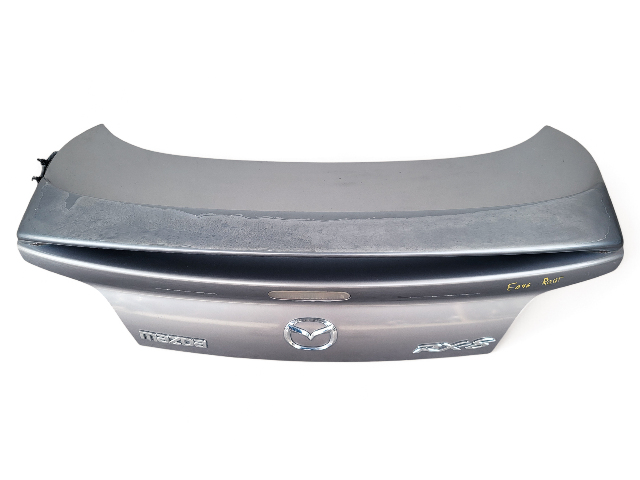 Mazda RX-8 RX8 04-08 Trunk Deck Luggage Lid w/ Spoiler Gray FEY1-52-61XA, E046, OEM, 2004, 2005, 2006, 2007, 2008