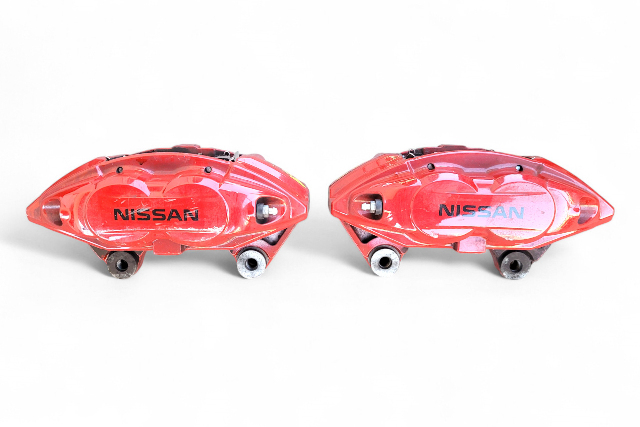 Nissan 370Z 09-20 Akebono Sport Brake Caliper Set Front Left/Right 41011-1EA4A, 41001-1EA4A, E047, OEM, 2009, 2010, 2011, 2012, 2013, 2014, 2015, 2016, 2017, 2018, 2019, 2020