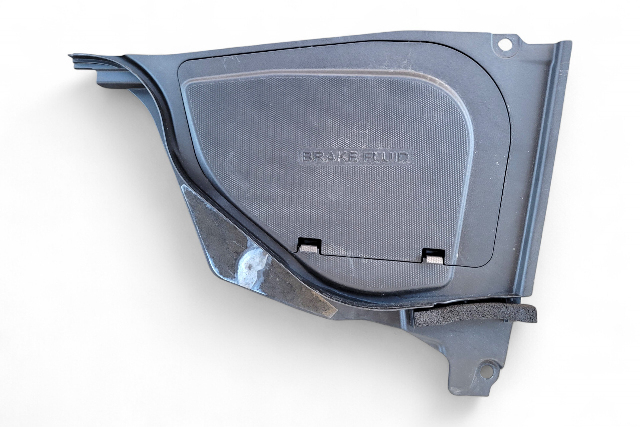 Nissan 370Z 09-20 Front Left Under Hood Brake Fluid Cover Hoodledge, 65275-1EA0A, E047, OEM, 2009, 2010, 2011, 2012, 2013, 2014, 2015, 2016, 2017, 2018, 2019, 2020