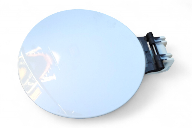 Nissan 370Z 09-20 Fuel Filler Gas Cap Lid Blue 78830-1EA4B, E047, OEM, 2009, 2010, 2011, 2012, 2013, 2014, 2015, 2016, 2017, 2018, 2019, 2020