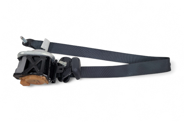 Nissan 370Z 09-20 Coupe Seat Belt Retractor, Front Left Black 86885-1EA5A, E047, OEM, 2009, 2010, 2011, 2012, 2013, 2014, 2015, 2016, 2017, 2018, 2019, 2020