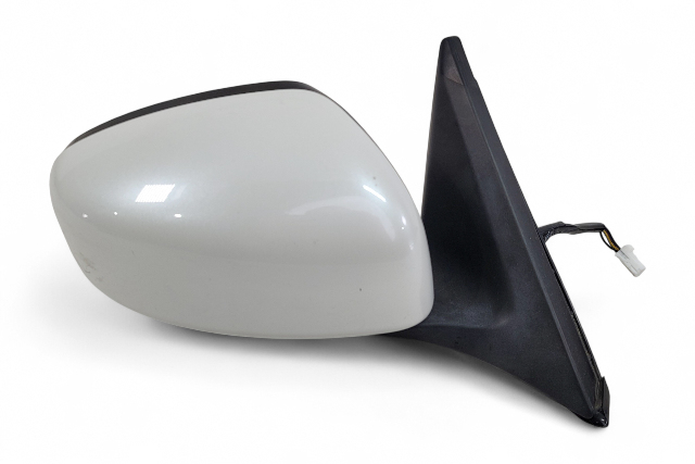 Nissan 370Z 09-20 Power Side View Mirror Right/Passenger White 96301-1EA0B, E047, OEM, 2009, 2010, 2011, 2012, 2013, 2014, 2015, 2016, 2017, 2018, 2019, 2020