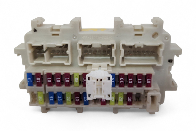Nissan 370Z 09-20 Interior Relay Fuse Block Box 24350-1UX1A, E047, OEM, 2009, 2010, 2011, 2012, 2013, 2014, 2015, 2016, 2017, 2018, 2019, 2020
