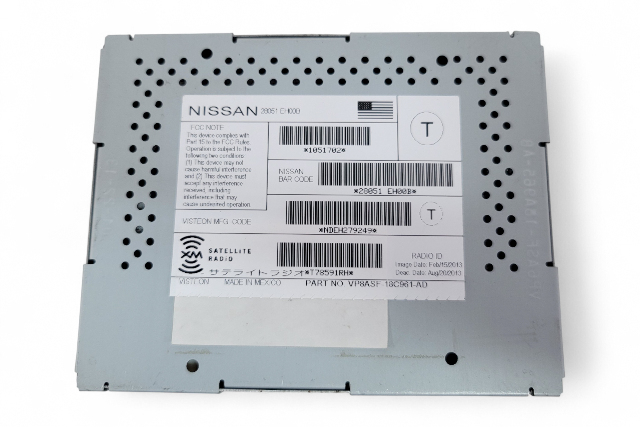 Nissan 370Z 09-15 XM Satellite Radio Module Unit 28051-EH00B, E047, OEM, 2009, 2010, 2011, 2012, 2013, 2014, 2015