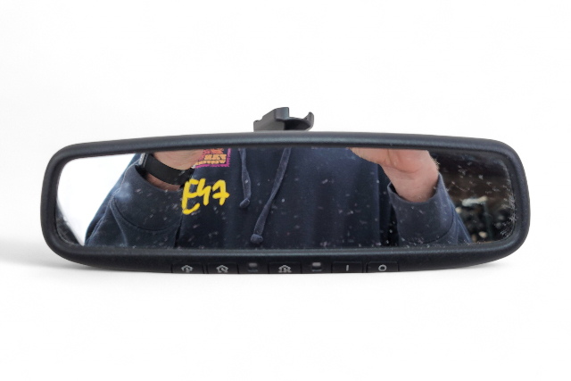 Nissan 370Z 09-14 Interior Rear View Mirror w/ Auto 96321-CM30A, E047, OEM, 2009, 2010, 2011, 2012, 2013, 2014