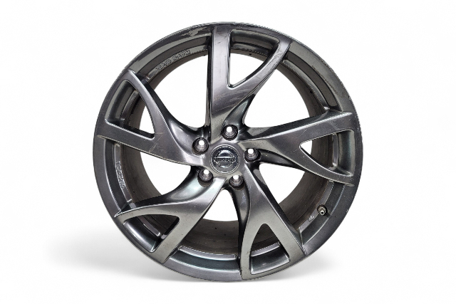 Nissan 370Z 12-16 Front Wheel Rim Forged Edition 19X9, 5 Spoke, D0C00-3GY4A, #2, E047, OEM, 2012, 2013, 2014, 2015, 2016