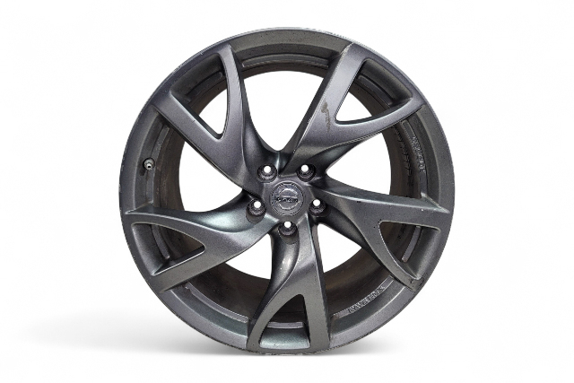 Nissan 370Z 12-16 Rear Wheel Rim Forged Edition 19X9, 5 Spoke, D0C00-3GY4A, #4, E047, OEM, 2012, 2013, 2014, 2015, 2016