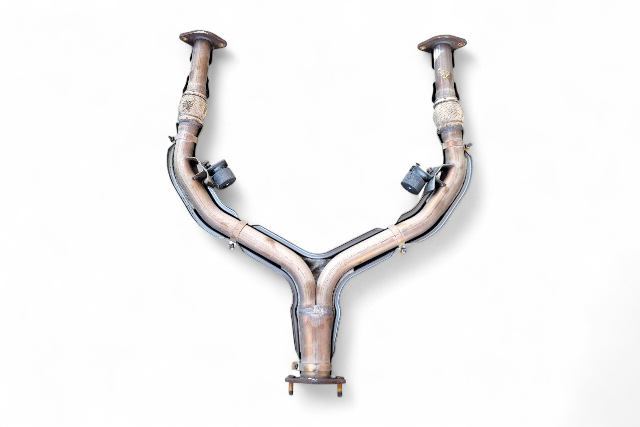 Nissan 370Z 13-20 Front Exhaust Down Y Flex Pipe 20020-JL00C, E047, OEM, 2013, 2014, 2015, 2016, 2017, 2018, 2019, 2020