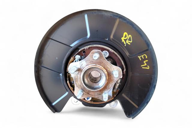 Nissan 370Z 10-20 Coupe Rear Right/Passenger Knuckle Spindle, 43018-JK00B, E047, OEM, 2010, 2011, 2012, 2013, 2014, 2015, 2016, 2017, 2018, 2019, 2020