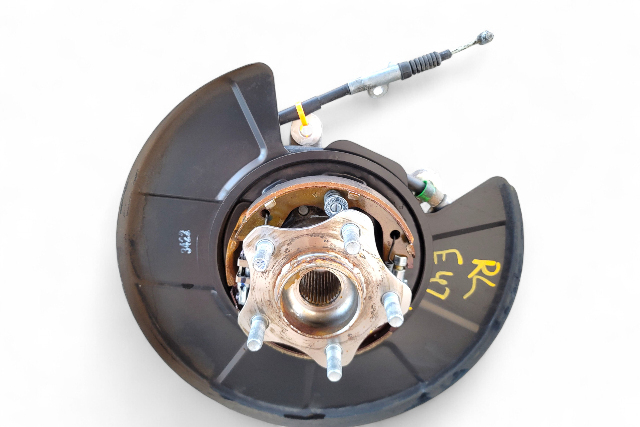 Nissan 370Z 10-20 Coupe Rear Left/Drivers Knuckle Spindle 43019-JK00B, E047, OEM, 2010, 2011, 2012, 2013, 2014, 2015, 2016, 2017, 2018, 2019, 2020