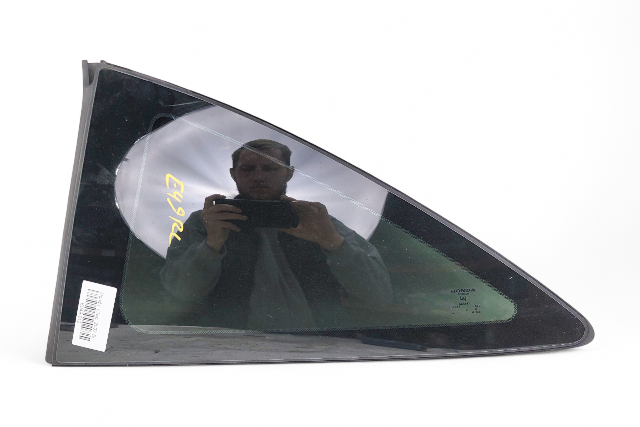 Honda Civic SI 06-11 Quarter Glass Window Rear Left, 73551-SVA-A01, E049, OEM, 2006, 2007, 2008, 2009, 2010, 2011
