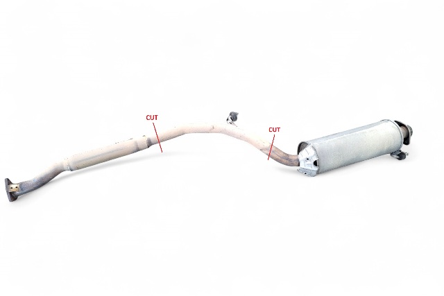 Honda Civic SI 06-11 Center Exhaust Muffler Pipe 2.0L, 18220-SVB-A04, E049, OEM, 2006, 2007, 2008, 2009, 2010, 2011