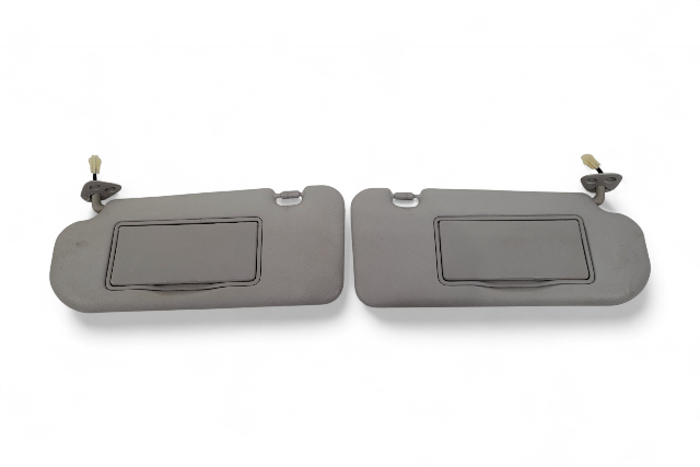 Infiniti G37 09-13 Sedan Sun Visor Sunvisor Right/Left Tan Set 96401-JJ51A, E050, OEM, 2009, 2010, 2011, 2012, 2013
