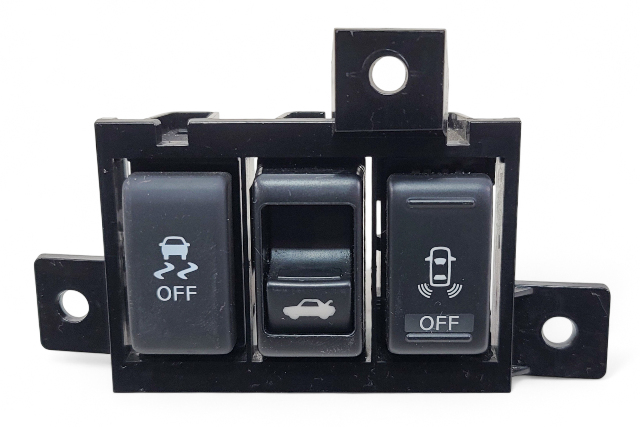 Infiniti G37 08-13 VDC Off, Luggage Lid, AFS Switch Set 25145-3FY0A, E050, OEM, 2008, 2009, 2010, 2011, 2012, 2013