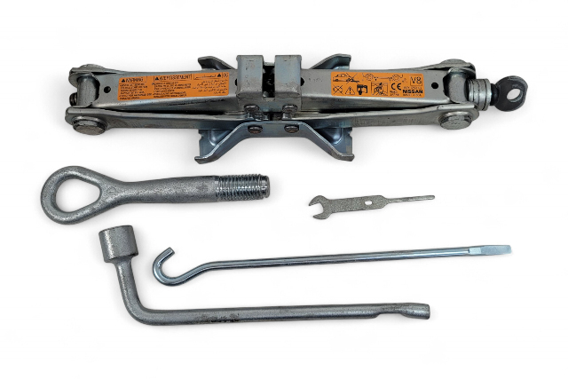 Infiniti G37 09-13 Sedan Spare Tire Tool Hardware W/ Tools 99550-JJ60A, E050, OEM, 2009, 2010, 2011, 2012, 2013